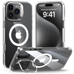 iPhone 16 Pro Max, transparent MagSafe tugiandlaga silicone case