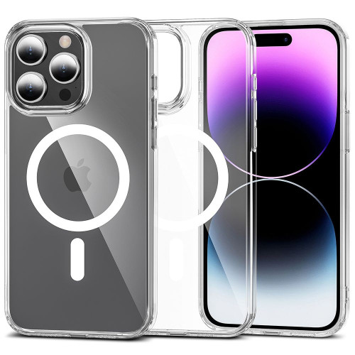 iPhone 15 Pro, transparent MagSafe silicone case