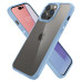 Apple iPhone 14 Pro - light blue with edges silicone case, with plastic back