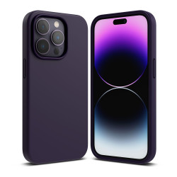 Apple iPhone 14 Pro - dark purple silicone case