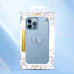 APPLE IPHONE 13 - transparent, blue with edges Swarovki
