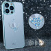 APPLE IPHONE 13 - transparent, blue with edges Swarovki