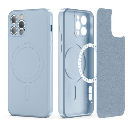 iPhone 12 Pro light blue MagSafe silicone case
