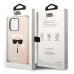 iPhone 14 Pro pink Karl Lagerfeld silicone case