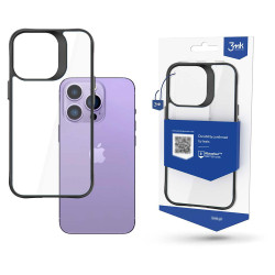 Apple iPhone 14 Pro - Mustade servadega silikoonümbris