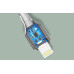iPhone kaabel.LDNIO LS542 USB-A/LIGHTNING 2.1A, 2M VALGE.