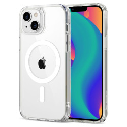 iPhone 14 Plus/15 Plus.Magsafe läbipaistev silikoonümbris.