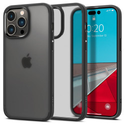 Apple iPhone 14 Pro - Mustade servadega silikoonümbris