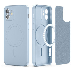 iPhone 12.Magsafe helesinine silikoonümbris.