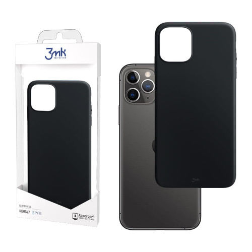 iPhone 11 Pro.black silicone case.