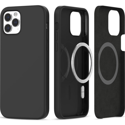 iPhone 12/12 Pro.Magsafe must silikoonümbris.