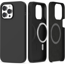 iPhone 14 Pro Max.Must silikoonümbris Magsafe.