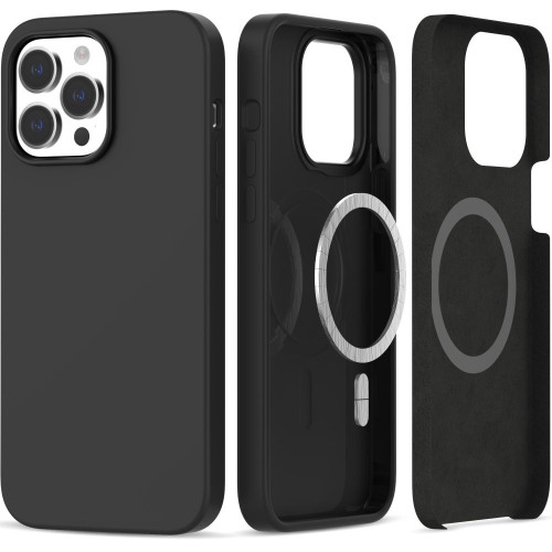 iPhone 14 Pro Max.Must silikoonümbris Magsafe.