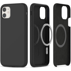 iPhone 11.Must silikoonümbris Magsafe.