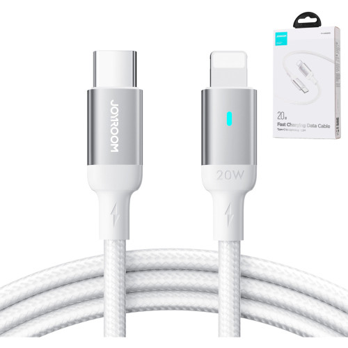 iPhone кабель для зарядки JOYROOM USB-C/LIGHTNING 20W 1 2M белый