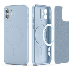 iPhone 11. Helesinine Magsafe silikoonümbris.