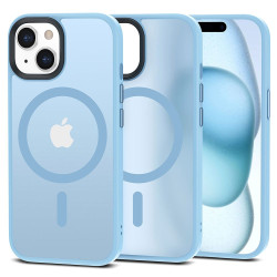 iPhone 15 Sky Blue (матовый), MagSafe силиконовый чехол iPhone 15 Sky Blue (матовый), MagSafe силиконовый чехол