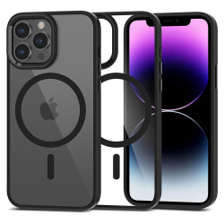 iPhone 12 Mini/13 Mini силиконовыми краями, с прозрачной пластиковой задней частью MagSafe