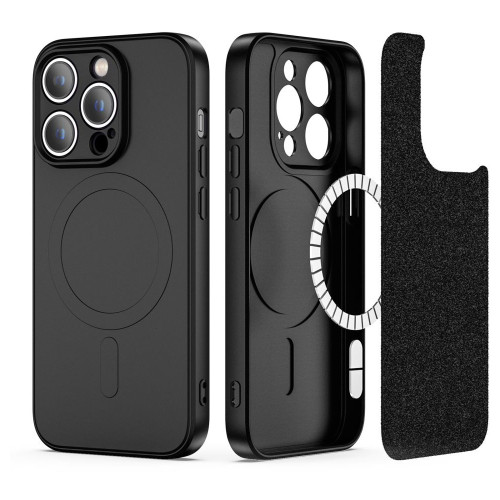 iPhone 13 Pro max MagSafe чёрный силиконовый чехол