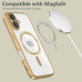 iPhone 16, Gold /прозрачный MagSafe чехол