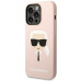 iPhone 14 Pro розовый Karl Lagerfeld силиконовый чехол