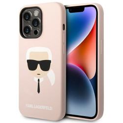 iPhone 14 Pro розовый Karl Lagerfeld силиконовый чехол