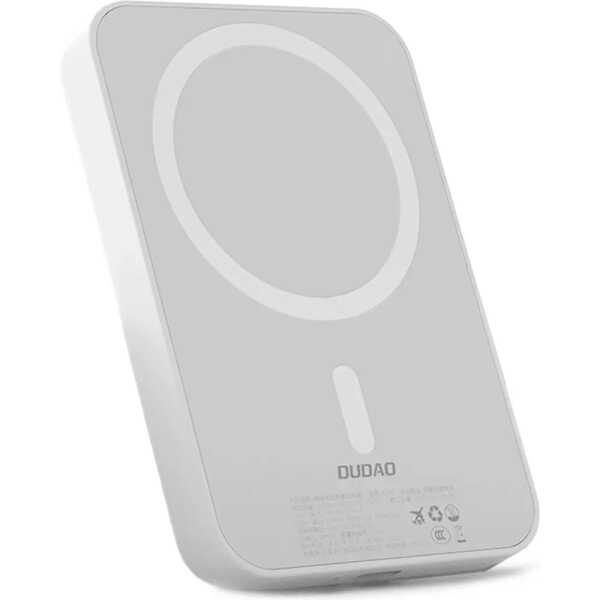 Dudao K26S 5000mAh Wireless Akupang 20W USB-A, USB-C, MagSafe White